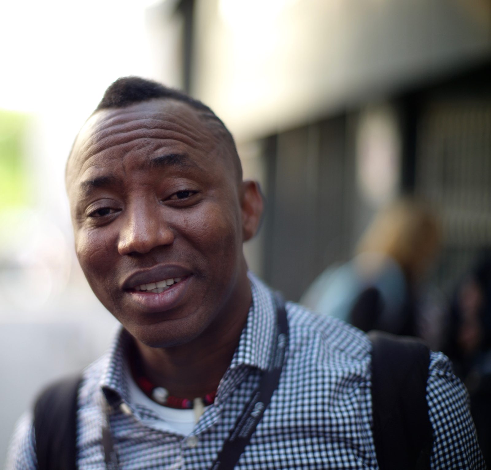 Omoyele Sowore at a public event in 2016